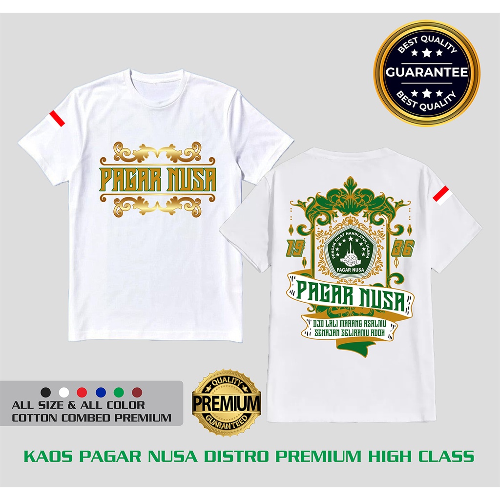 Kaos Pagar Nusa 1986 Distro Emas-Putih