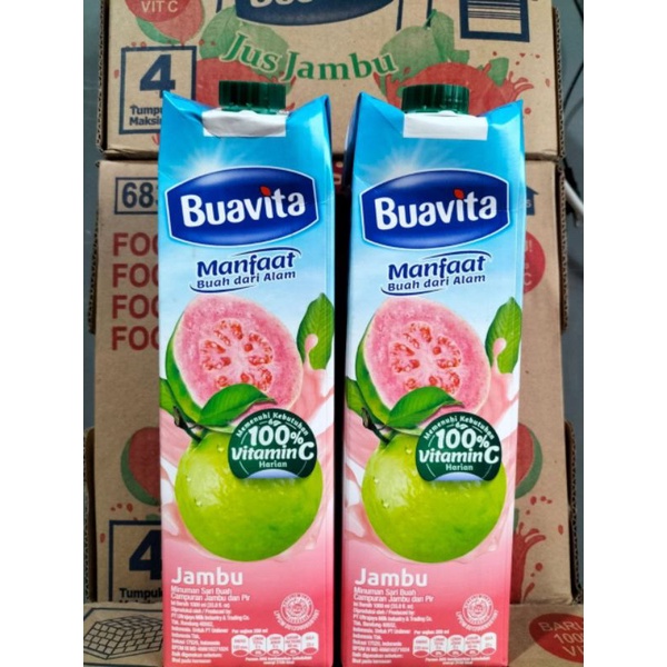 Jual Buavita Jus Buah Asli Jambu 1000ml - Jus Jambu Guava Juice ...