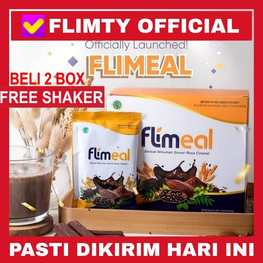 Flimeal Minuman Diet Sereal BPOM HALAL Rasa VANILLA - Replacement Sereal Diet Sehat