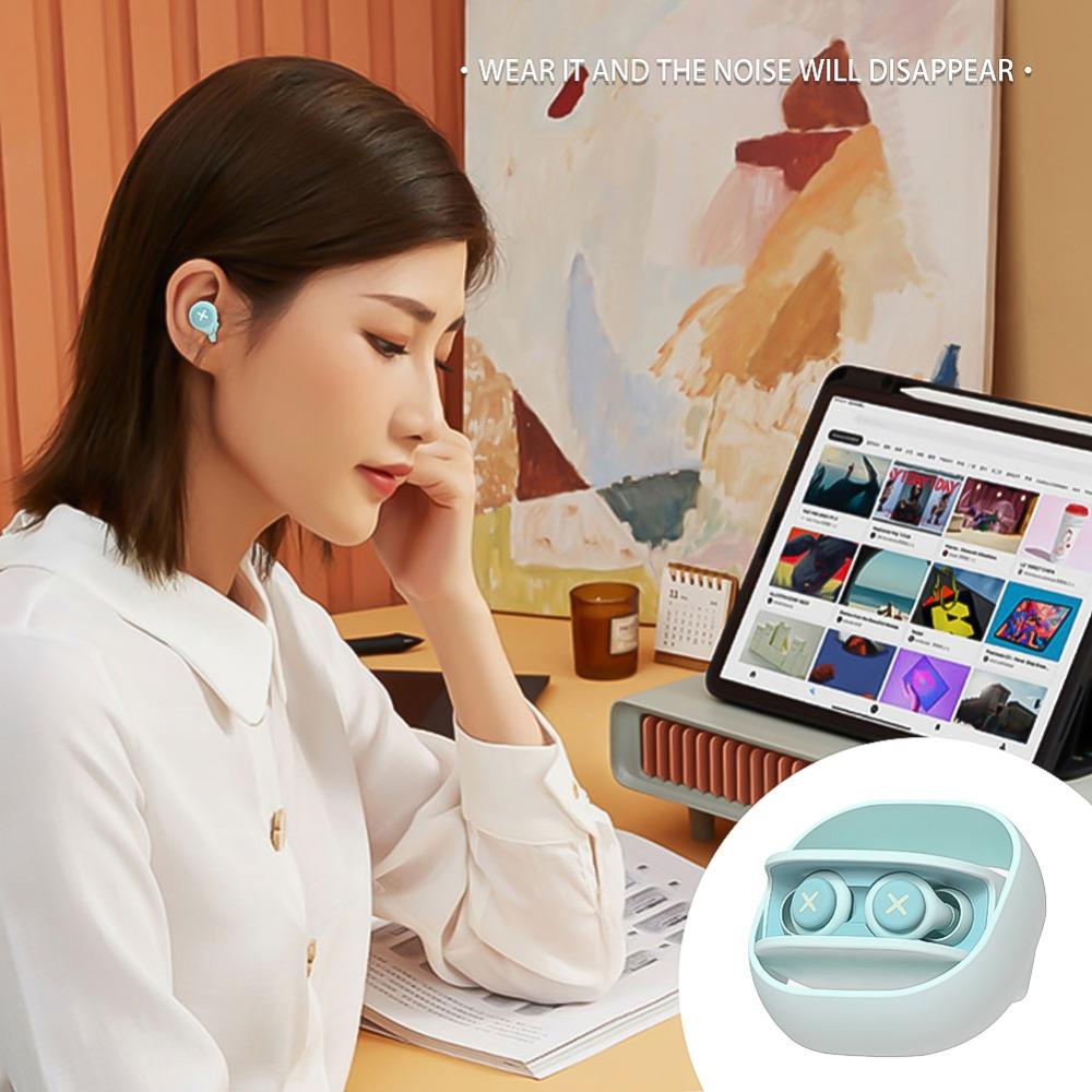 Penyumbat Telinga Isolasi Suara Nanas Wanita Pelindung Telinga Rebound Anti Snore