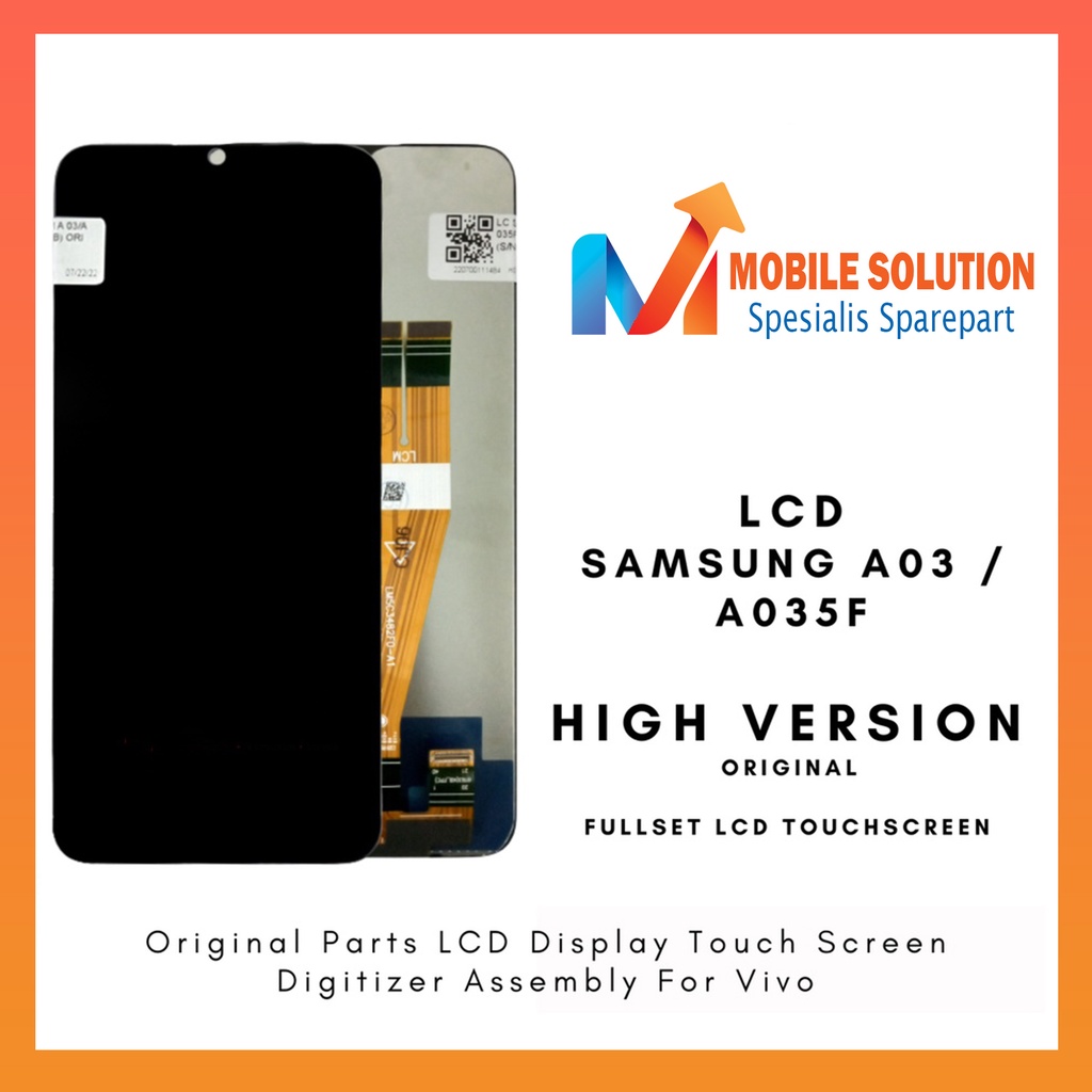 Grosir LCD Samsung A03 / A03S / A035F Original 100% Fullset Touchscreen Garansi + Packing / Bubbel