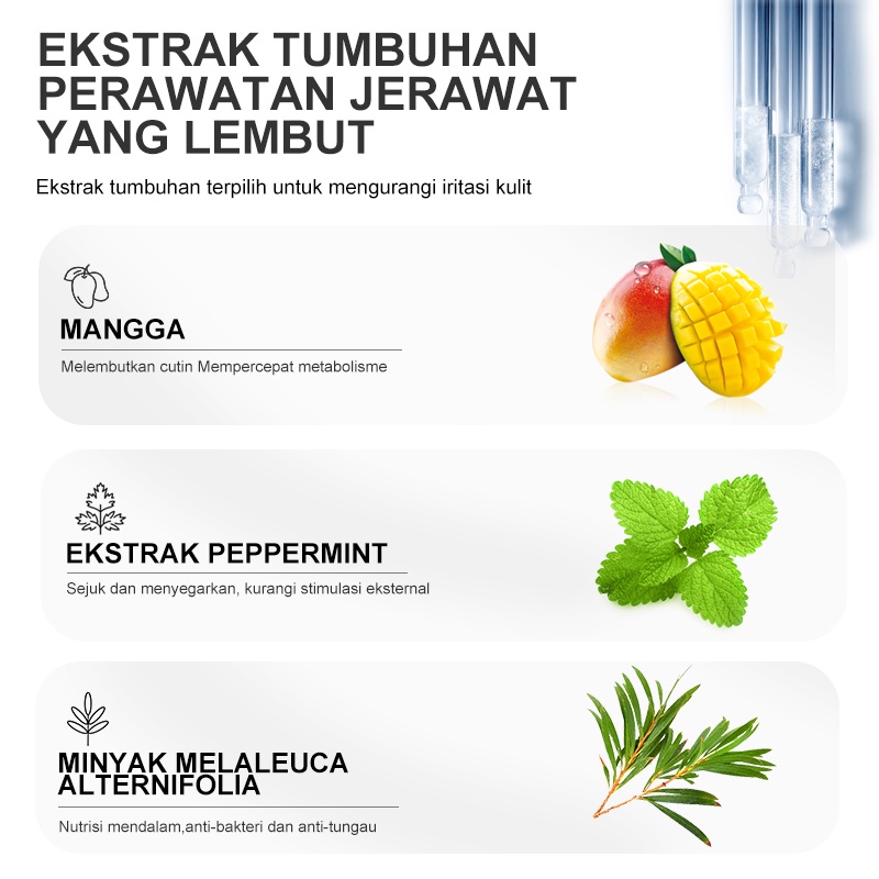 RtopR Mangga Krim Perawatan Jerawat Kontrol Serum Gel Perbaikan Komedo Mengecilkan Pori-pori Bekas luka Pemutih pelembab Perawatan Kulit Kosmetik