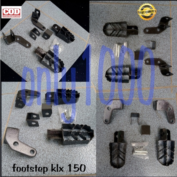 FOOTSTEP KLX+ BRACKET BESI INJAKAN KAKI TRAIL SUPERMOTO MOTOCROSS