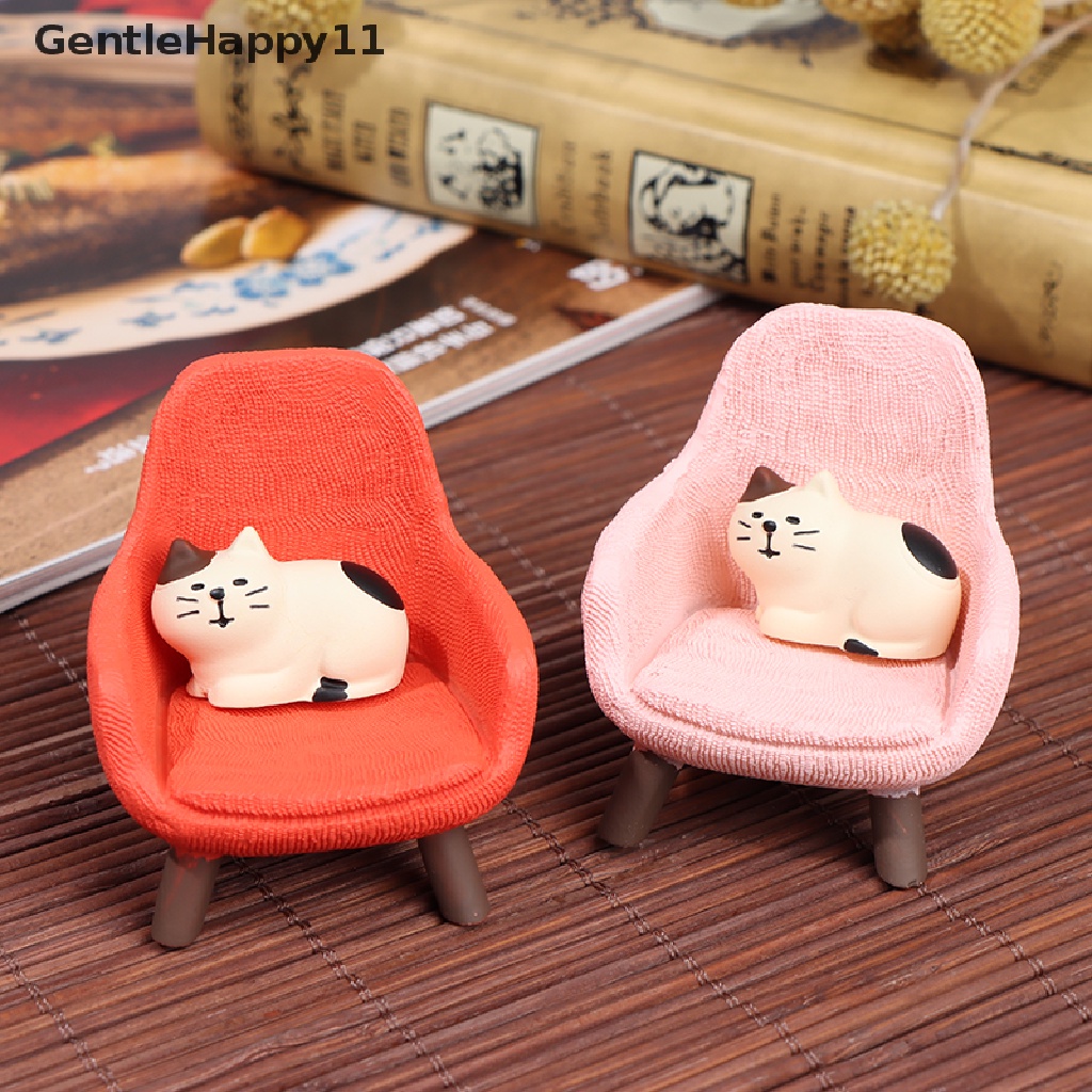 Gentlehappy Simulasi Mainan Model Furniture Kursi Sofa Stool Kecil Untuk Dekorasi Rumah Boneka id