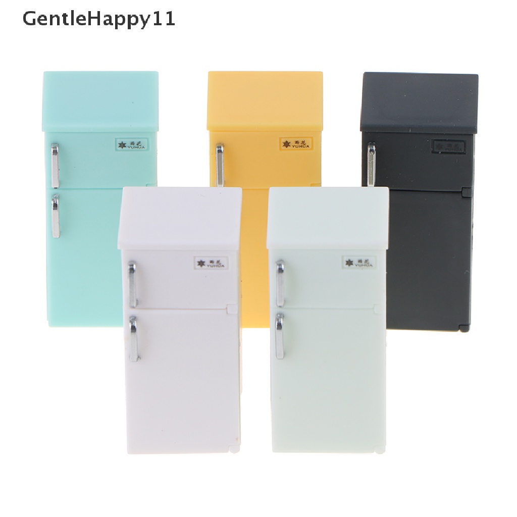 Gentlehappy 1pcs Perlengkapan Rumah Boneka model Kulkas Plastik Warna mini id