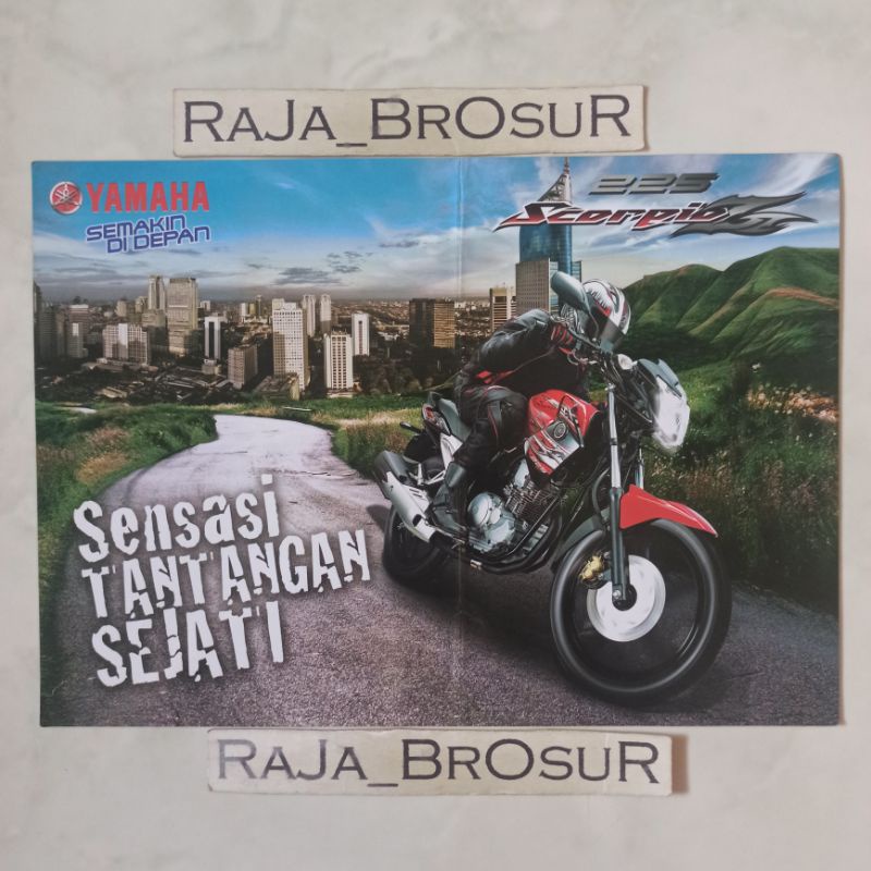 Poster brosur katalog flyer Yamaha Scorpio Z 225 2012