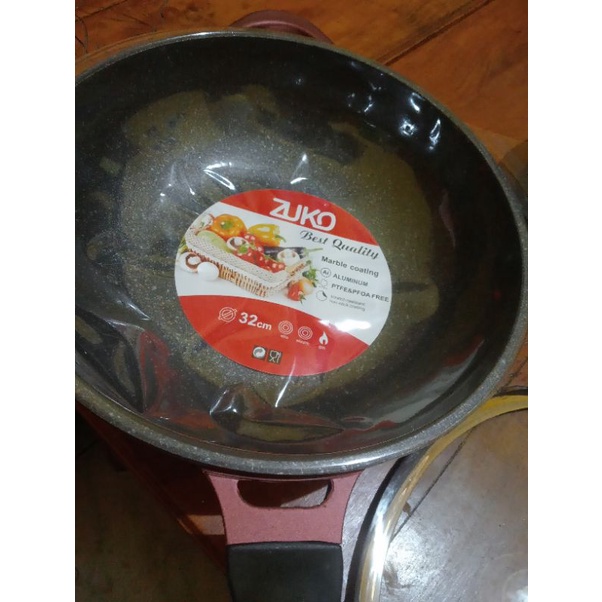 WOK PAN STEAMER 32CM ZUKO DIAMOND