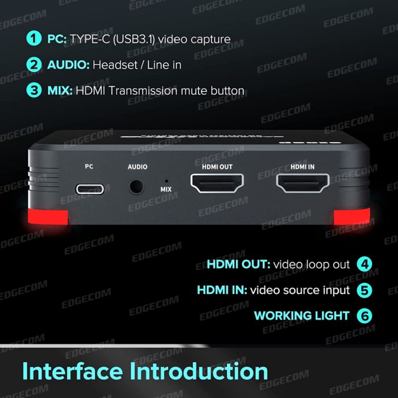 EZCAP 326 TYPE C / USB 3.0 Video Capture Live Streaming 4K / EZCAP326