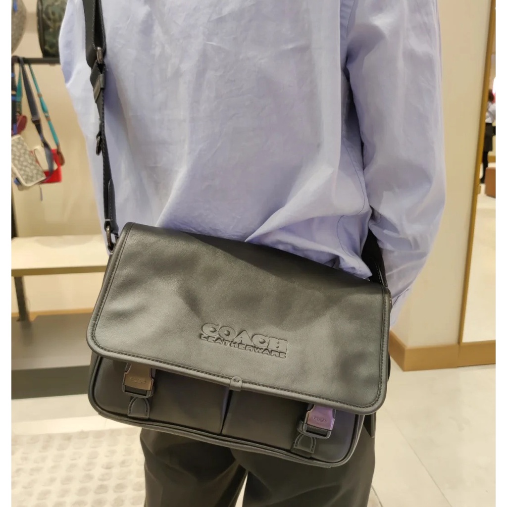 [Instant/Same Day]29cm  COACH 9157 New Men's Bag LEAGUE Messenger Bag One shoulder messenger bag messenger bag   ycb