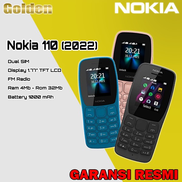 NOKIA 110 2022 SHAKA Feature phone Original Garansi Resmi