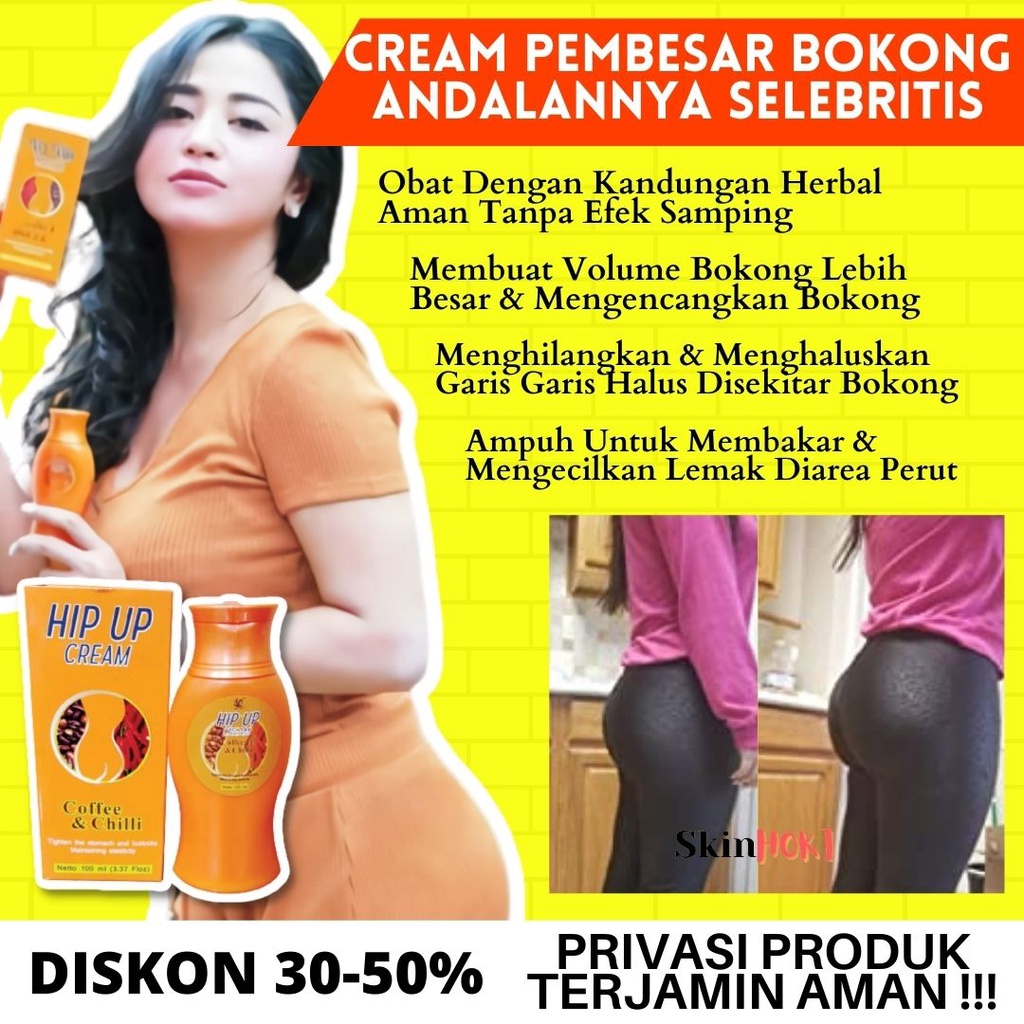 PEMBESAR BOKONG WANITA PENGENCANG PANTAT SYB HIP UP CREAM 80ML PEMBESAR PANTAT PERMANEN ORIGINAL BPOM