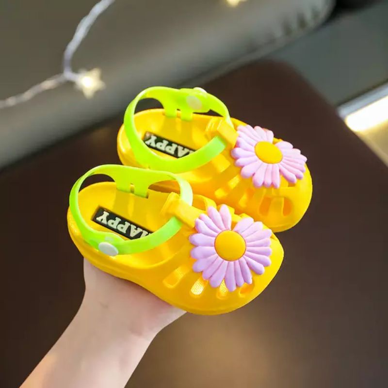 Minipetite SH2146 Sandal sepatu anak bayi perempuan non slip lemb Import