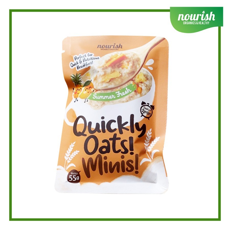 PAKET BUNDLING Quickly Oats! Minis! Instant Oatmeal Isi 6 Varian