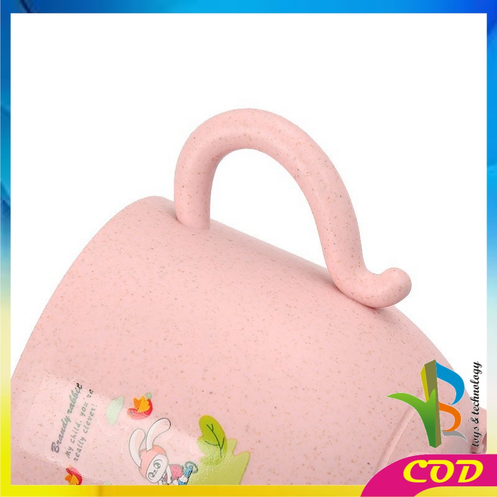 RB-C381 C382 Gelas Jerami Mug / Gelas Minum Anak Anti Tumpah Bahan Jerami / Baby Cup / Cangkir Anak Wheat Straw Karakter Kartun