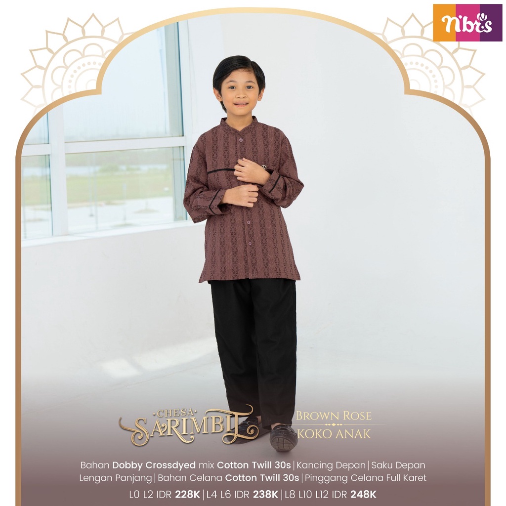 Couple Sarimbit 2023 Nibras CHESA BROWN  gamis koko keluarga Modern by nibras