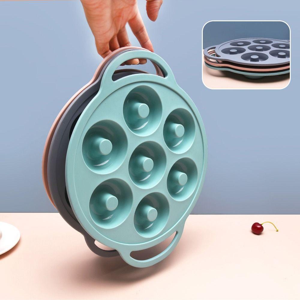 Top 3D Bentuk Donat Alat Dekorasi Kue Jelly Dome Muffin Cup Coklat Loyang Kue Baking Pan