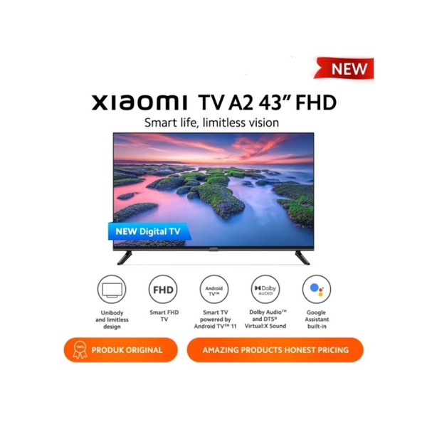 Xiaomi Mi TV A2 43&quot; FHD Android 11 Smart TV Garansi Resmi