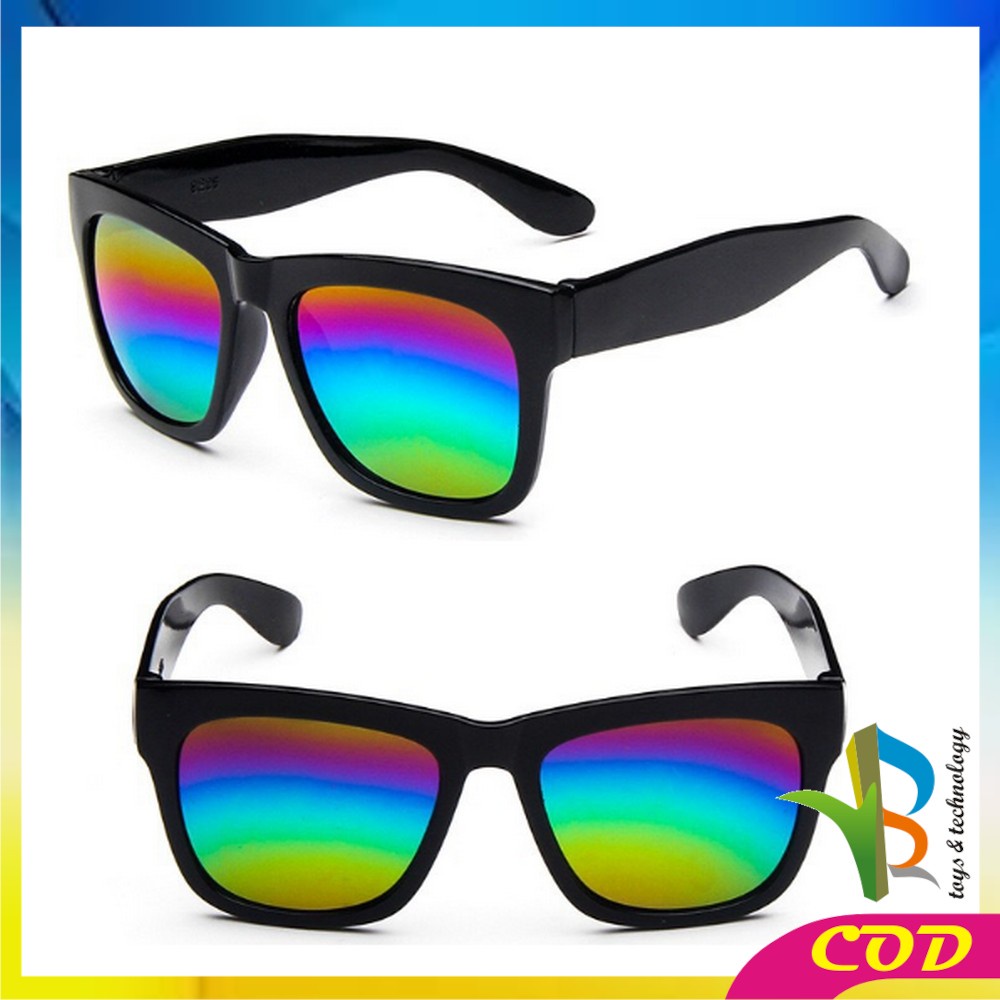 RB-C663 C665 Kaca Mata Rainbow Fashion Unisex Gaya Korea Candy Color Square / Kacamata Hitam Wanita Pria Sunglasses Korean Fashion Import