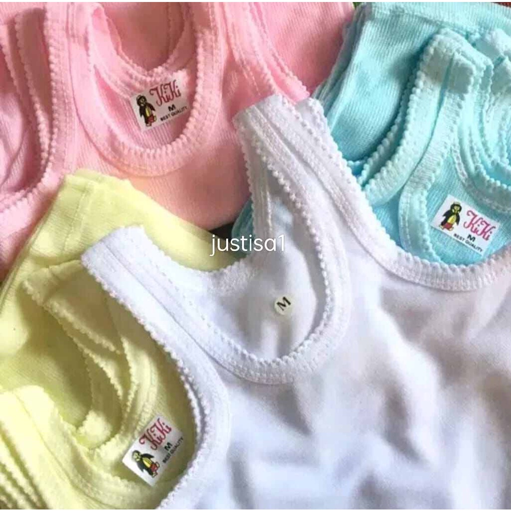 KK..6 PCS SINGLET ANAK PEREMPUAN DAN LAKI LAKI MERK KIKI TERMURAH