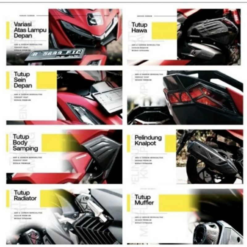 Aksesoris Cover Carbon Vario 160 Nemo