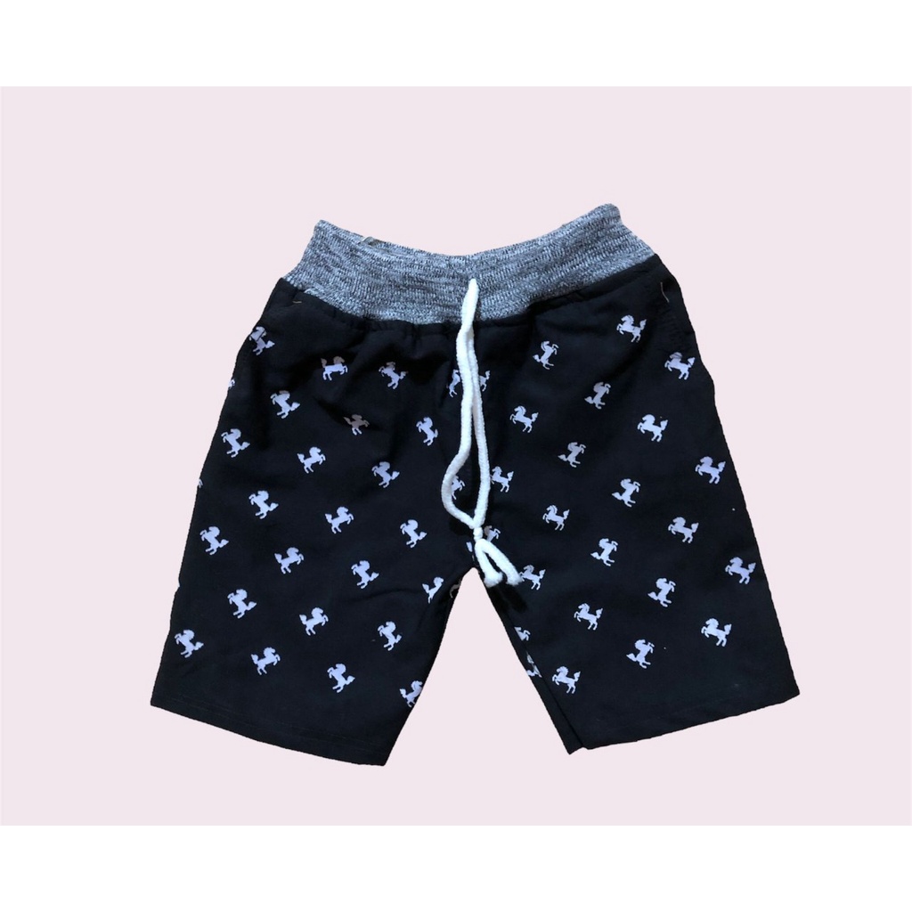 Celana pendek anak laki-laki chinos bermotif