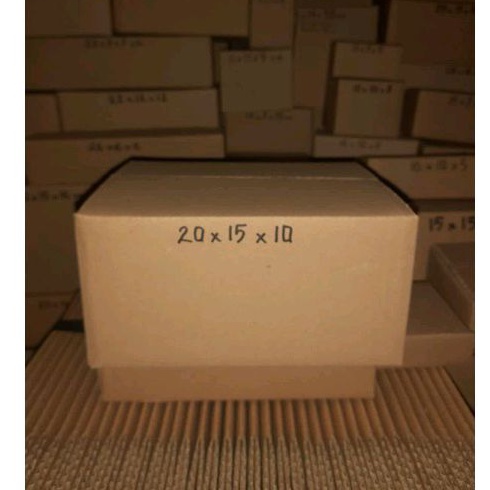 

kardus 20x15x10 polos luar dalam