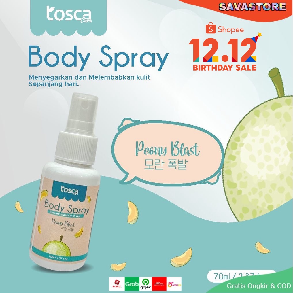 Body Spray Fresh And Moisturize untuk semua usia - Hilangkan Bau Badan - Harumkan Tubuh - Non Alkohol