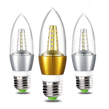 LAMPU CANDEL LED BOHLAM CANDEL SMD 5WATT E14 E27 PUTIH KUNING TERANG BAGUS