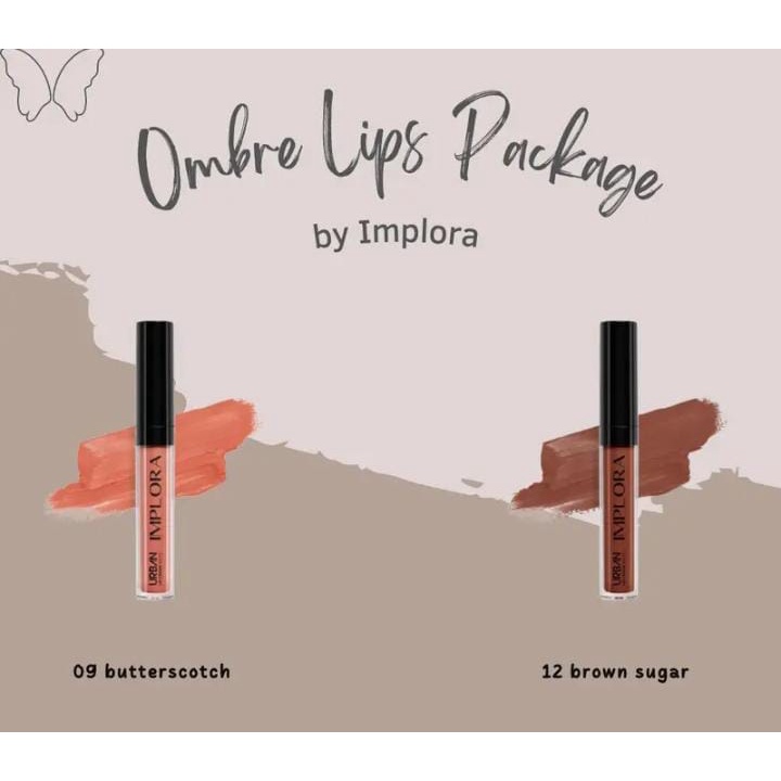 1 SET OMBRE LIP CREAM BUTTERSCOTCH+ BROWN SUGAR