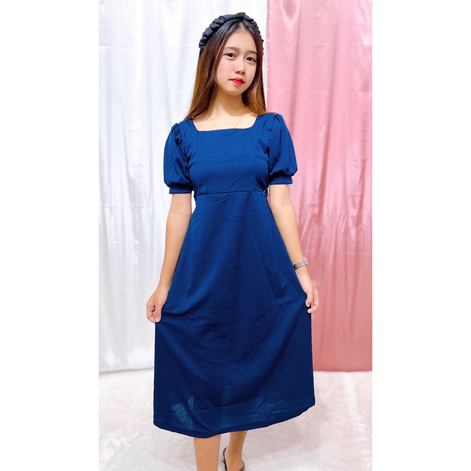 HS - HANJI DRESS / MIDI DRESS WANITA / FASHION HANJI DRESS KEKINIAN