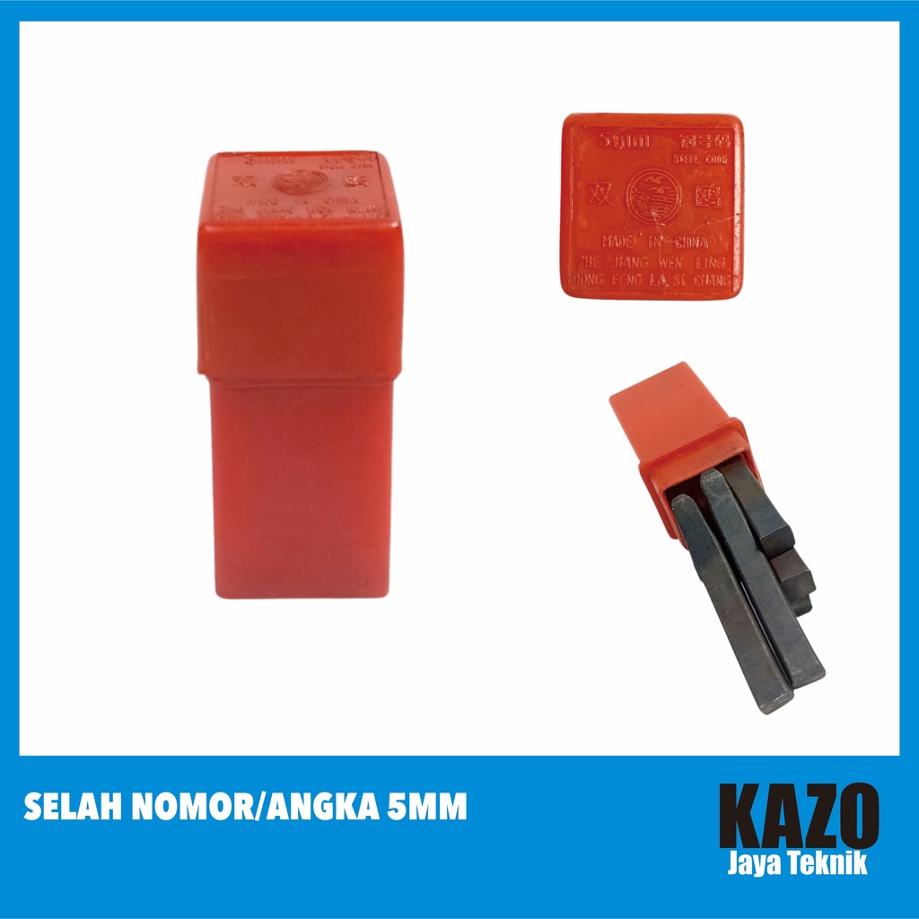 Selah Angka/Nomor 5mm / Alat Ketok Angka-Nomor