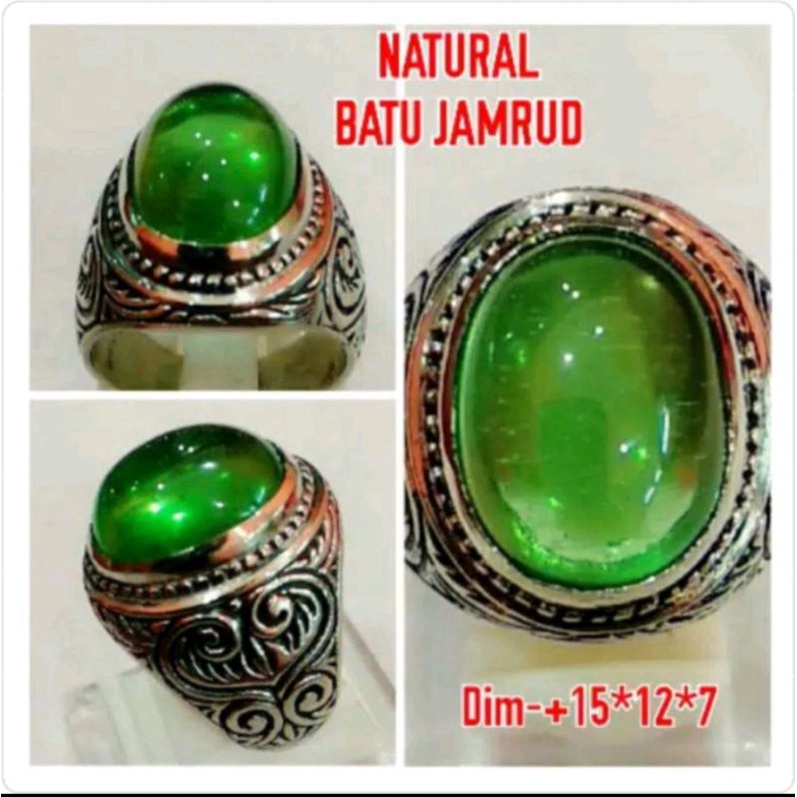 Batu jamrud cristal cincin asli jamrud 012