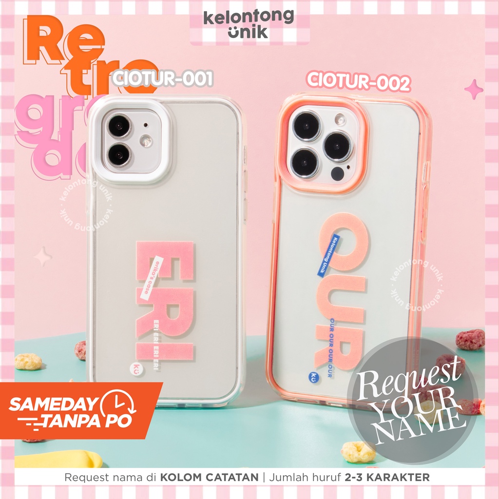 LANGSUNG KIRIM TANPA PO | (Seri 1) For iPhone - RETROGRADE - Premium Case Custom Nama