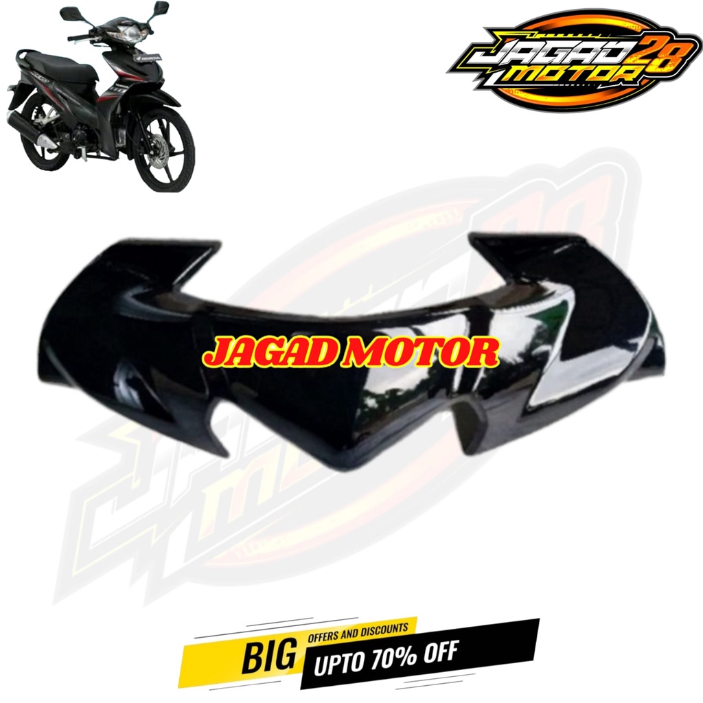 Visor Depan Honda Revo Absolute Hitam / Visor Batok Kepala Depan Honda Revo Absolute Hitam / Cover Tutup Kepala Depan Honda Revo Absolute Hitam