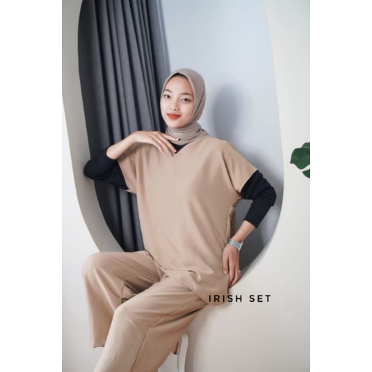 One set crinckle Wanita Dewasa Kekinian Irish One set