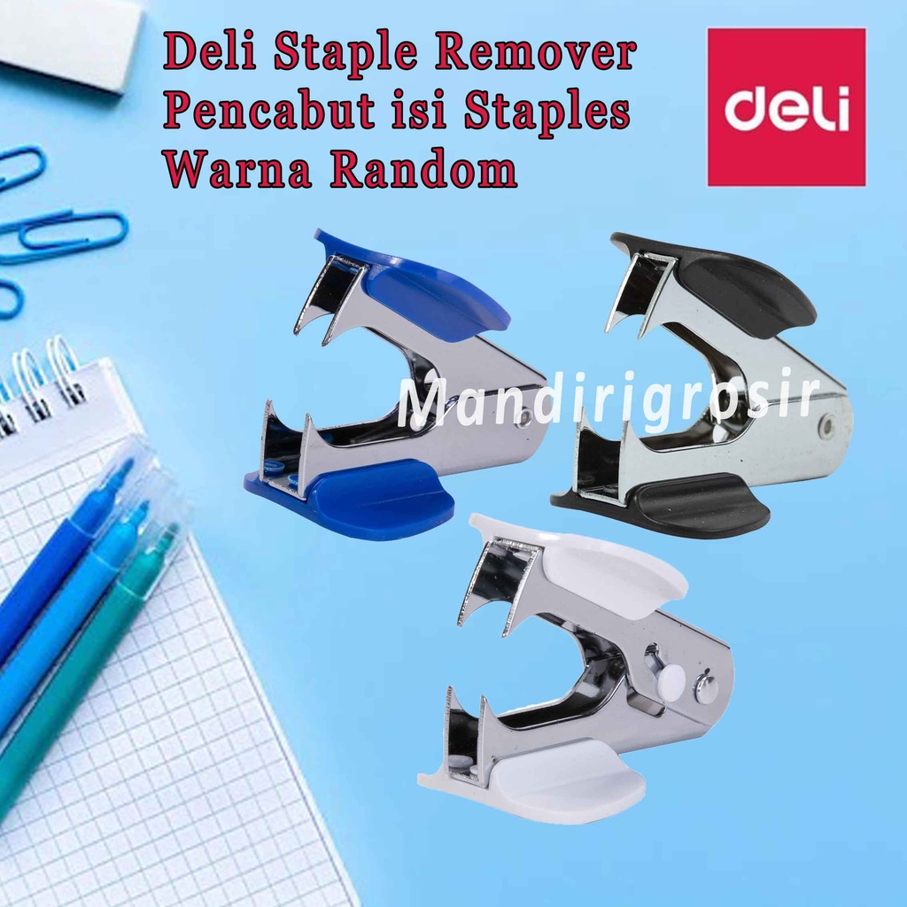 

Pencabut isi Staples * DELI * Stapler Remover * Warna Random