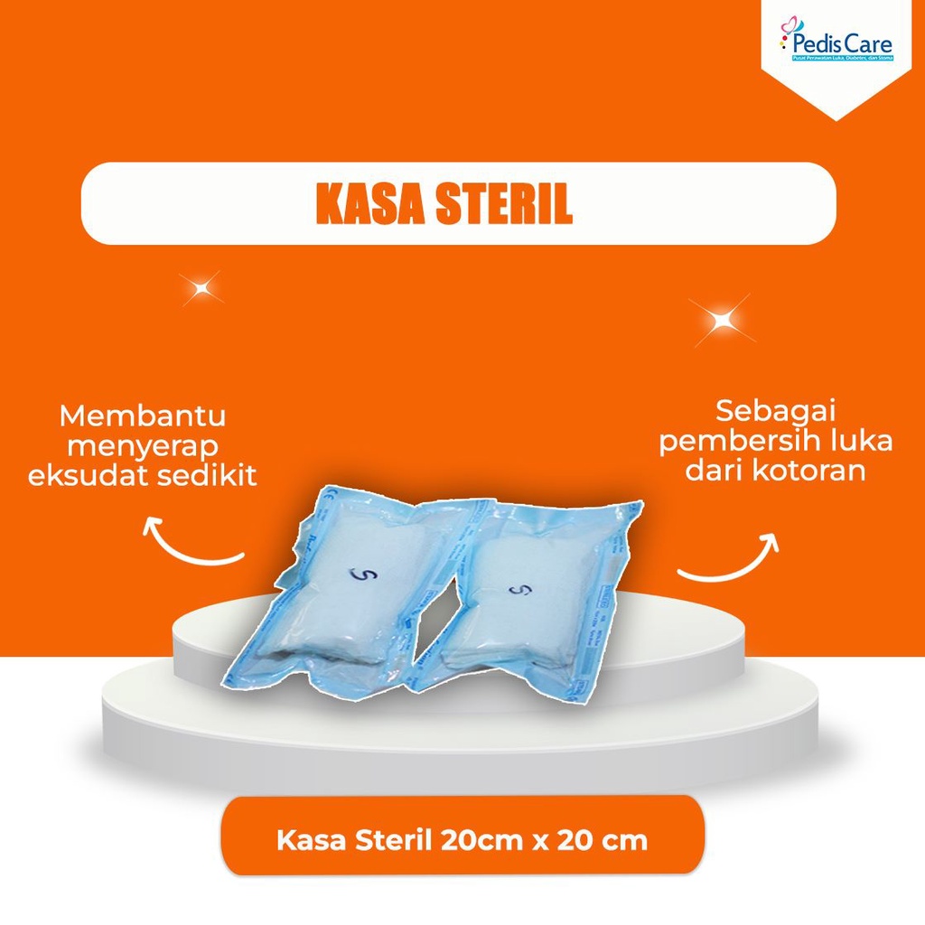 Kassa Steril Ukuran 20x20 cm MURAH PERAWATAN LUKA 15 PCS