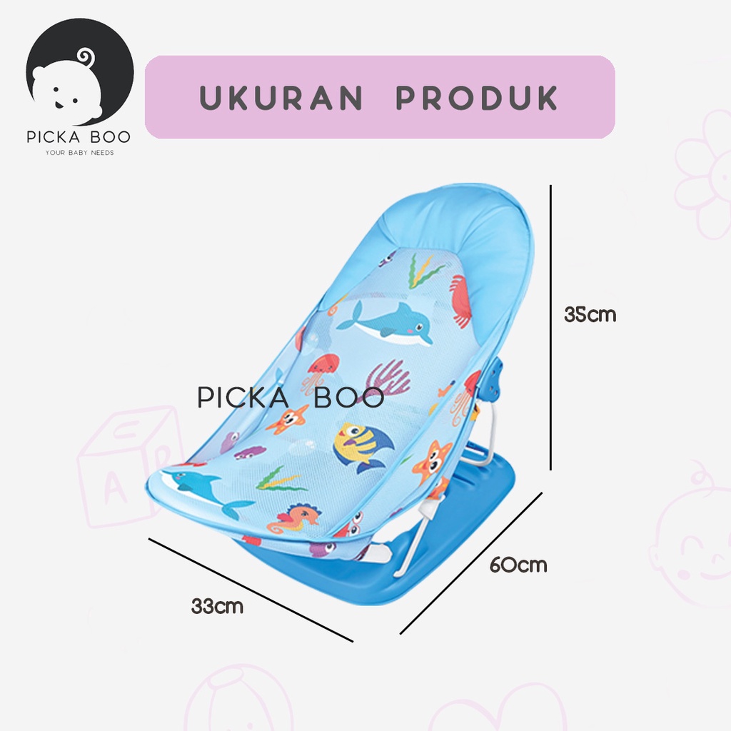 PICKA BOO Baby Bather Kursi Duduk Mandi  3 in 1 Premium