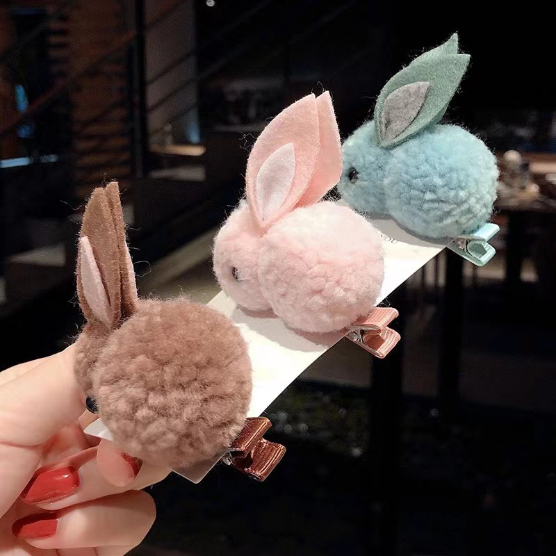 Jepit Rambut Korea Kelinci Rabbit Hair Accessories - Jepit Rambut Versi Korea Klip Untuk Anak Perempuan