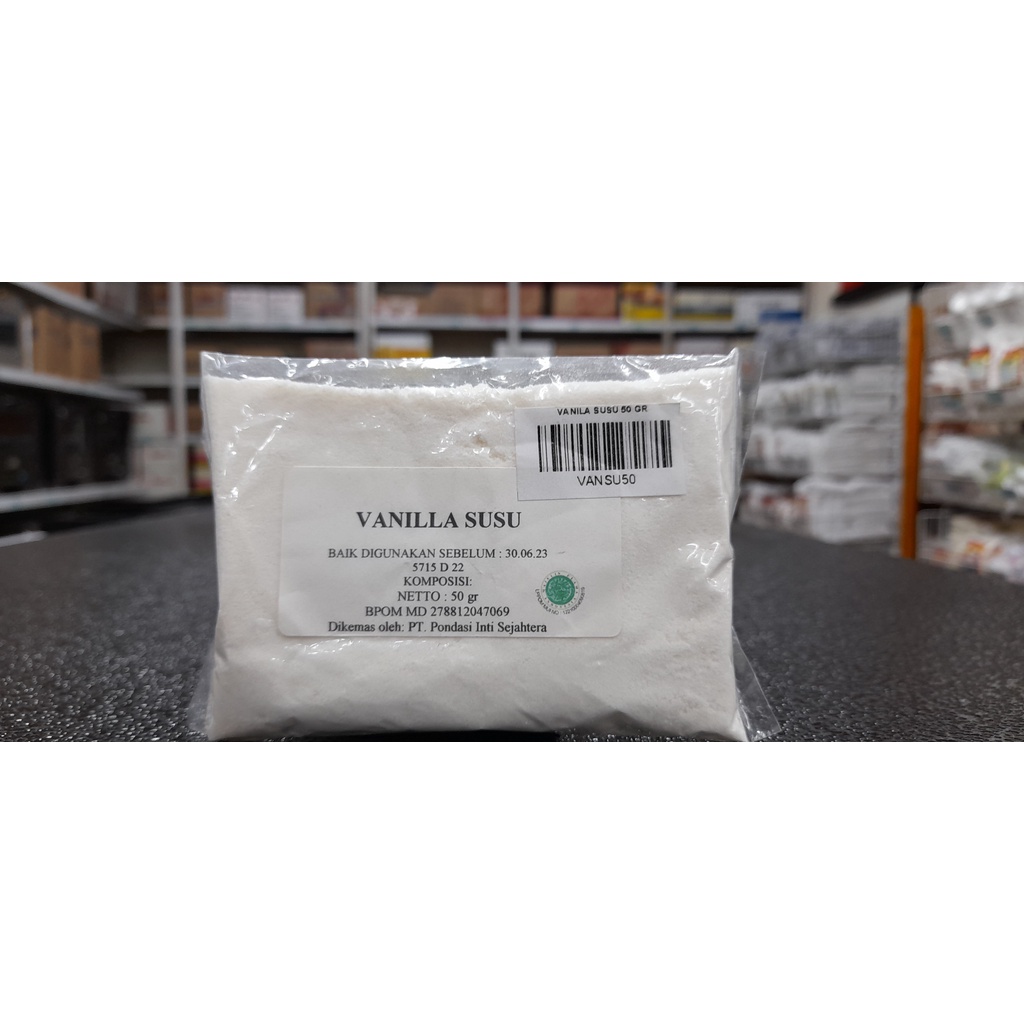 

Vanila Bubuk, Point Vanila Susu Powder 50 Gr