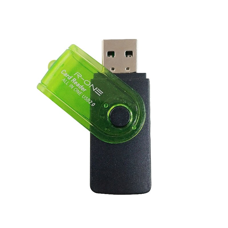 CARD READER ROTARY SLOT MICRO SD CARD READER USB CONNECTOR - CARD READER R-ONE ACC KOMPUTER LAPTOP NEW