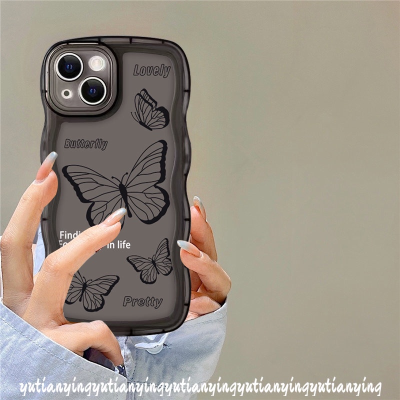 Soft Case TPU Motif Kupu-Kupu Retro Untuk VIVO Y21 V23E V20 V21 Y75 Y16 Y22 Y12 Y15s Y15 Y20 Y17 Y11 Y15A Y35 Y22s Y33s Y55 Y12s Y1s Y21s Y1s Y30 Y1s Y21s