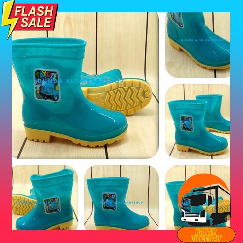 New Sepatu Boot Karet Boot Hujan Anak Laki Dan Perempuan 26-30 Sepatu Boot Anak Unisex Karakter Terb