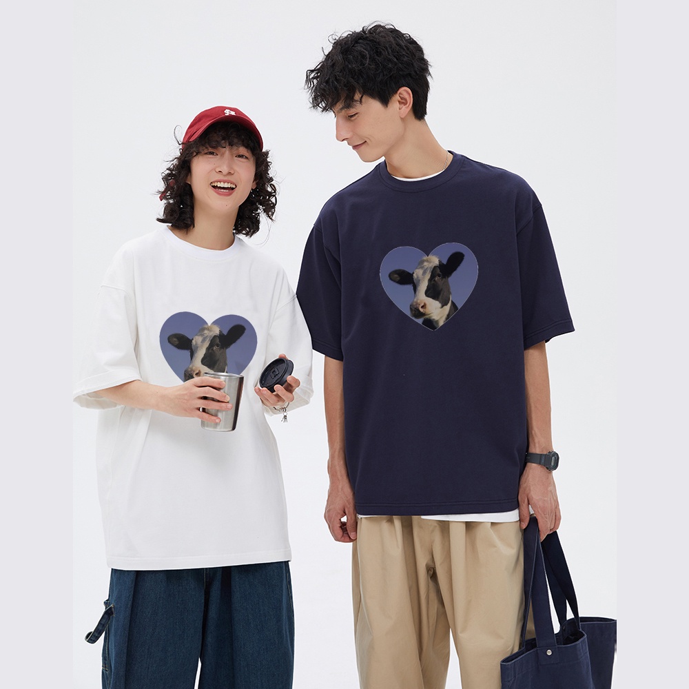 RDGF official shop/Korean style/Seri kaos couple terbaru 2023/baju laki laki/animal print T-shirt/