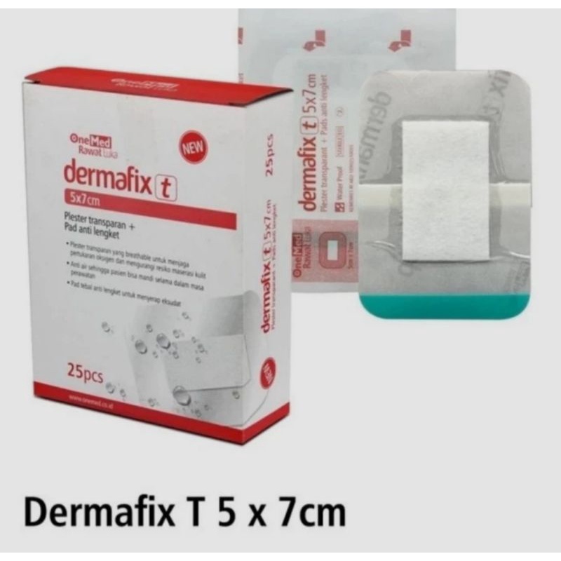 dermafix T 5 x 7 cm plester luka transparan