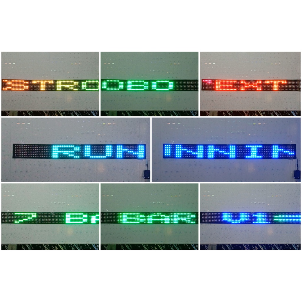 Strobo Running Text 7 baris Volume 2 .. 12 volt dan 24 volt
