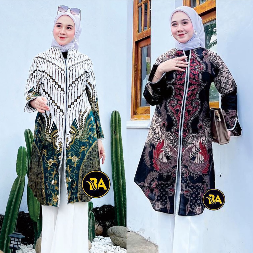 Baju Batik Wanita Modern Tunik Batik Kantor Baju Batik Wanita Atasan Batik Kerja Wanita Lengan Panjang Seragam Batik M L XL XXL