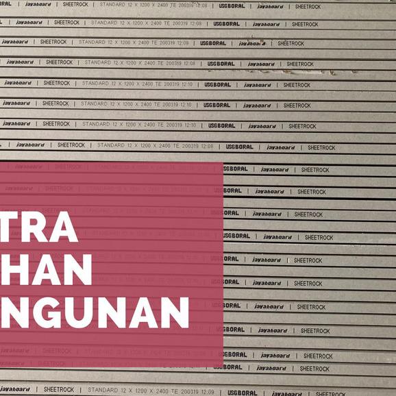 Gypsum Sheetrock jayaboard 12mm x 1200 x 2400 mm - Gypsum Jaya 12mm