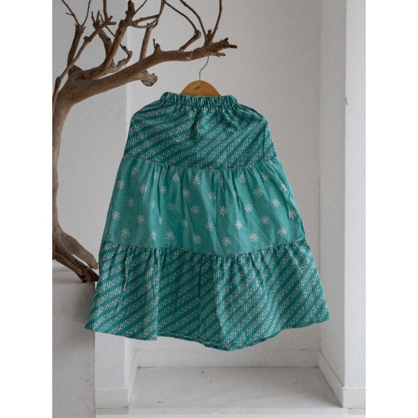 Rok Batik Anak Perempuan Rok Susun Cantik Baju Batik Anak Perempuan Bawahan Batik Anak Perempuan Rok