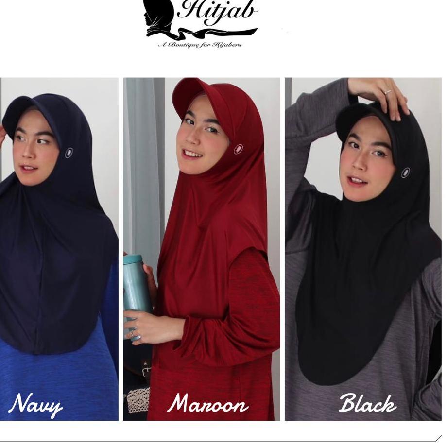 ➬✪✸ Hitjab - NEW Hijab Topi Instant Cap Hijab Olahraga Sport Muslimah Seller